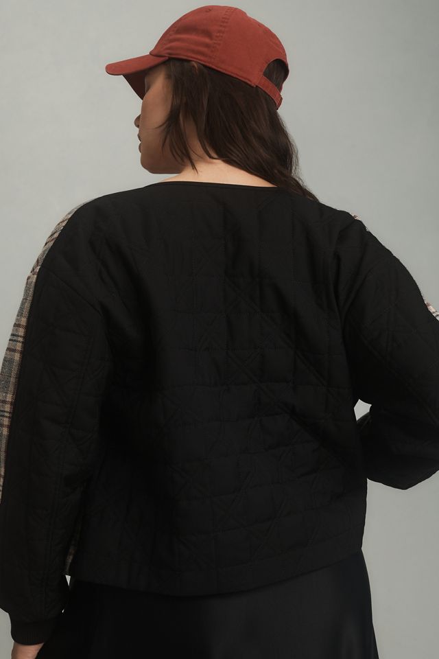 Dolan Left Coast Fabric Mix Quilted Jacket #7