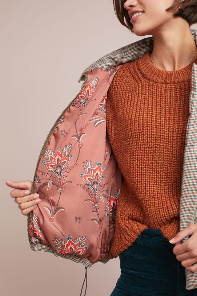 Plaid Puffer Jacket #1
