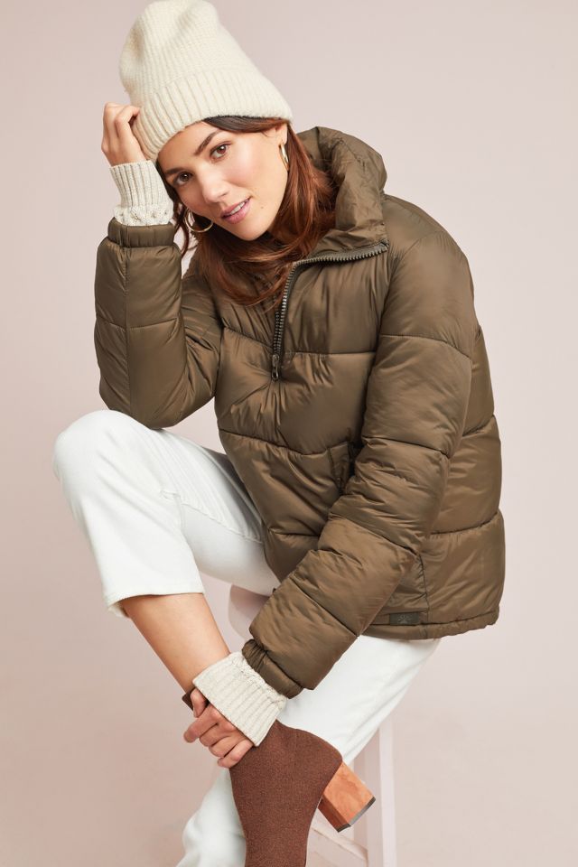 Half-Zip Puffer Jacket | Anthropologie