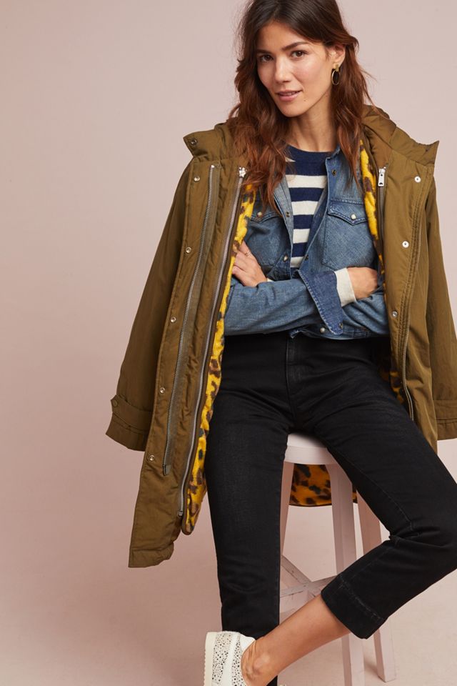 Leopard-Lined Anorak #1