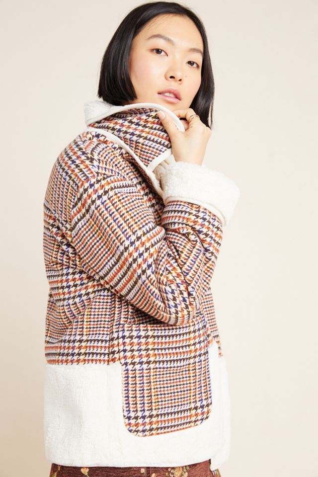 Plaid Faux Fur Jacket #2