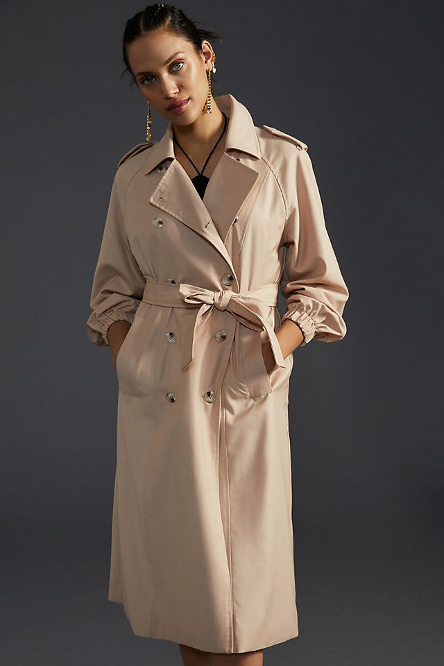 Greylin Nate Soft Twill Trench Coat | Anthropologie