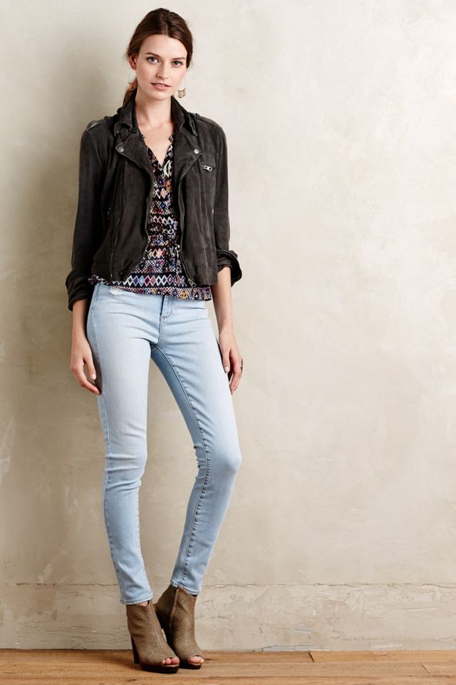Washed Suede Moto Jacket #2