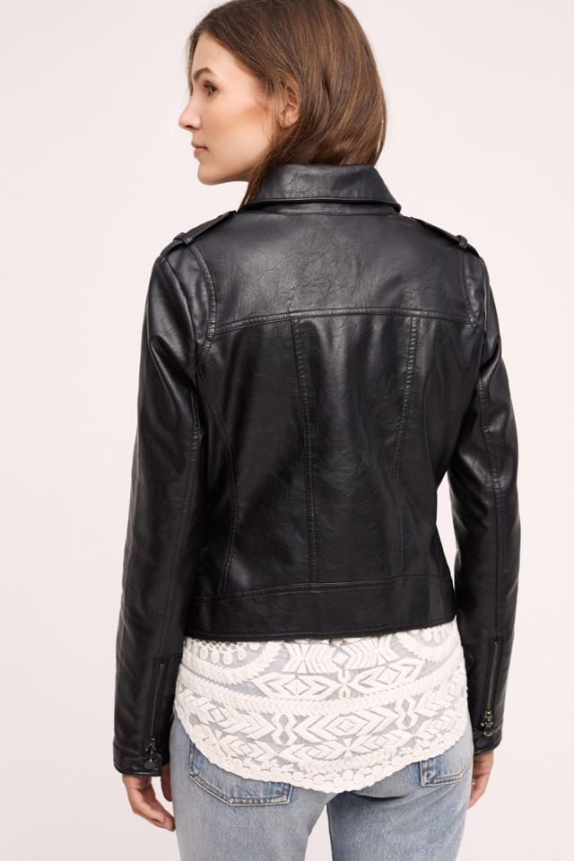 Vegan Leather Moto Jacket #1