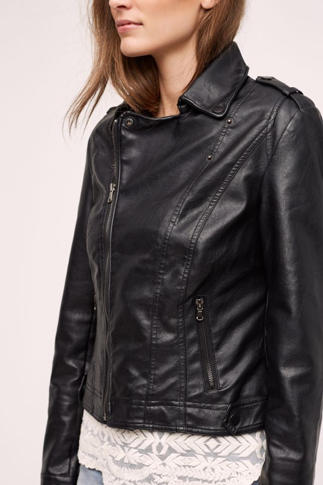 Vegan Leather Moto Jacket #2