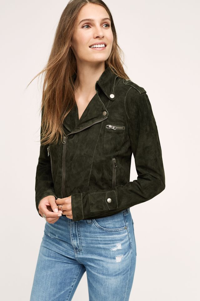 Anthropologie suede outlet jacket