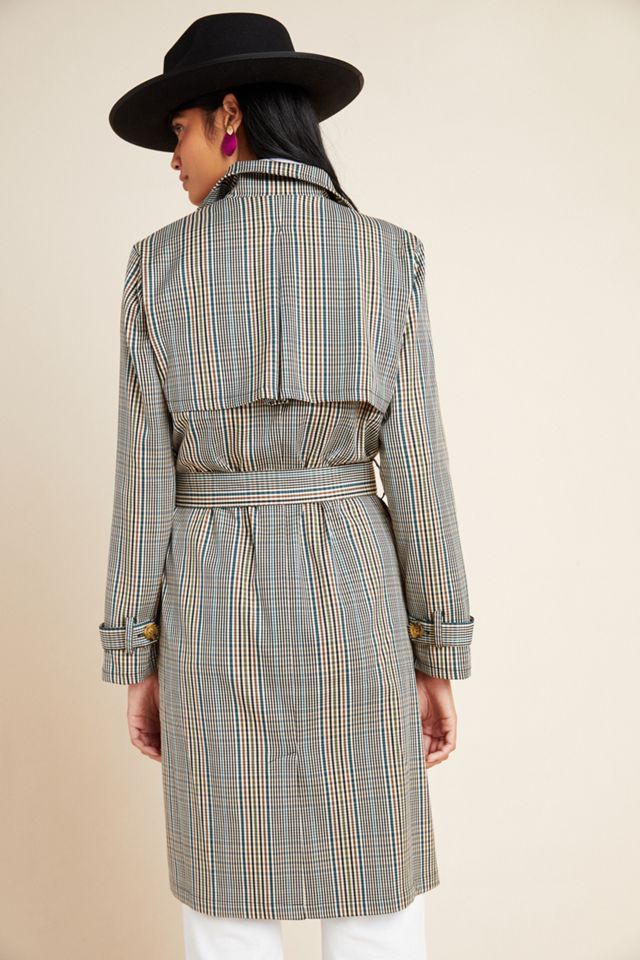 Clarendon Plaid Trench Coat #2