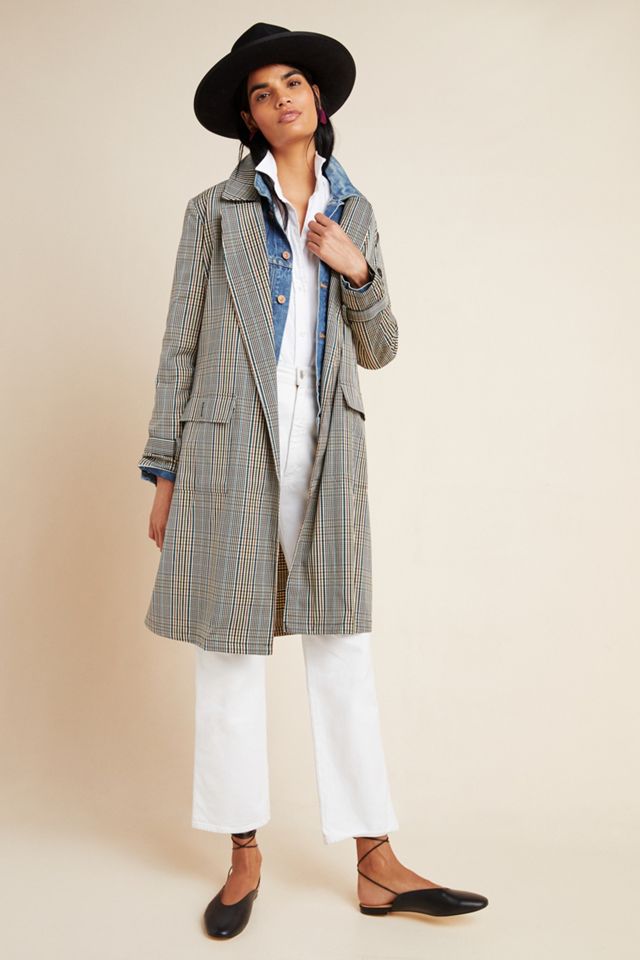 Clarendon Plaid Trench Coat #3