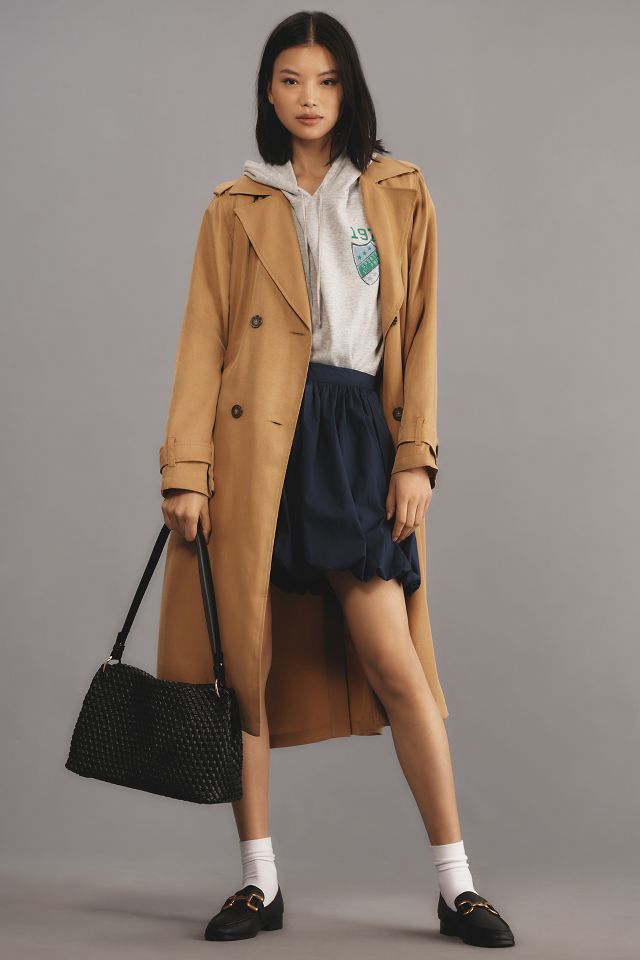 Anthropologie trench coat hot