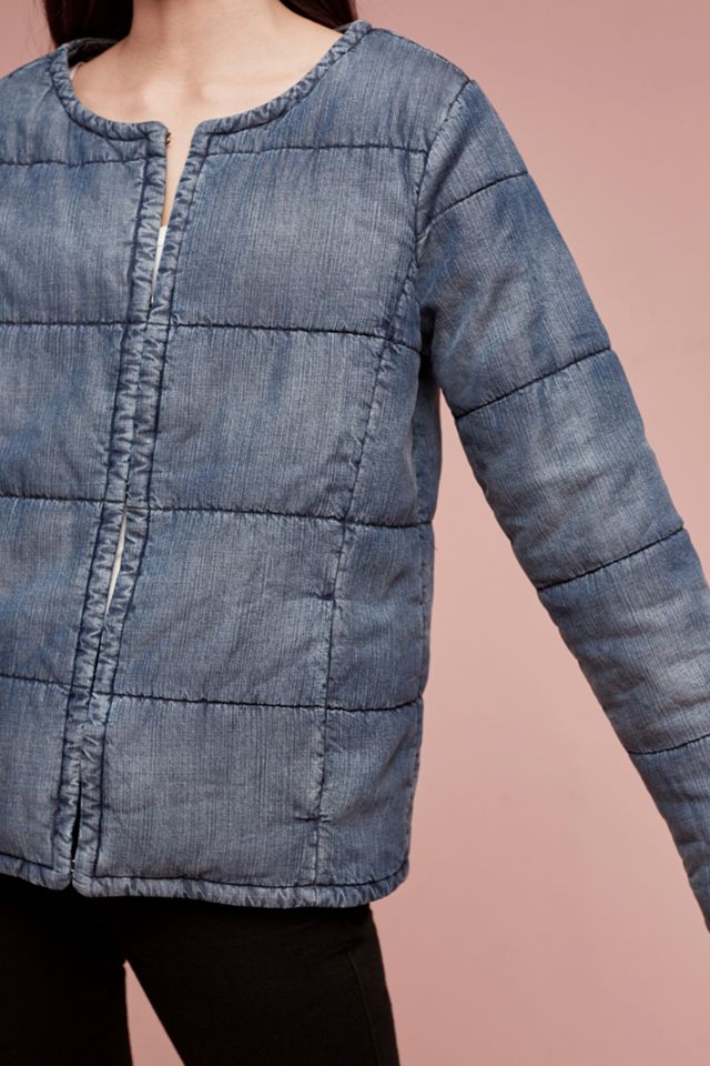 Quilted Plaid-Lined Car Coat #2