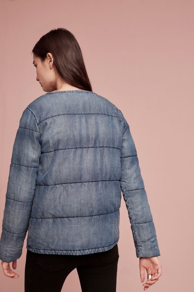 Quilted Plaid-Lined Car Coat #3