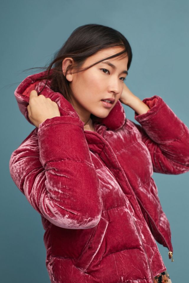 Velvet Puffer Coat #1