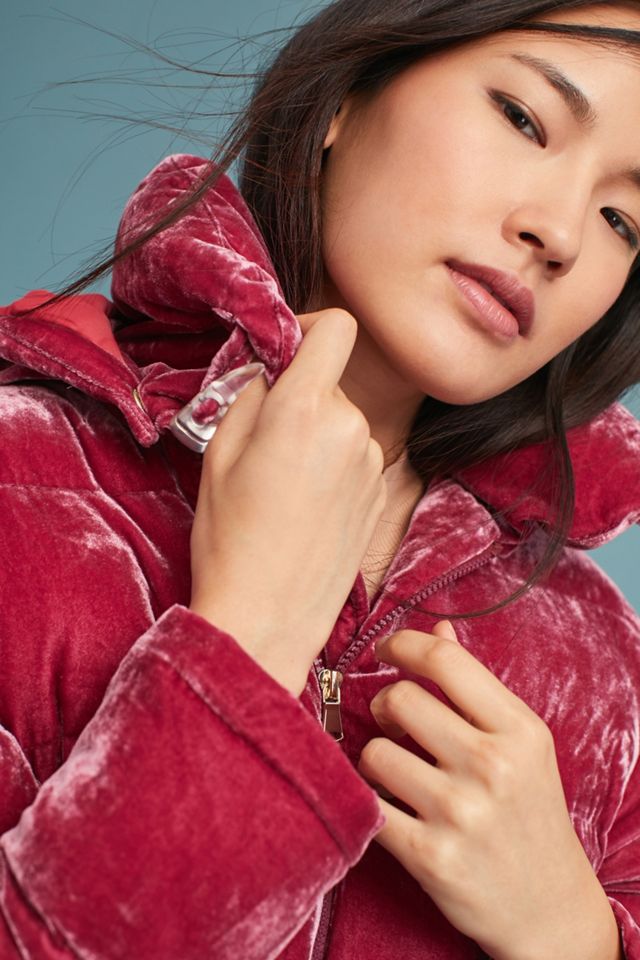Velvet Puffer Coat #3