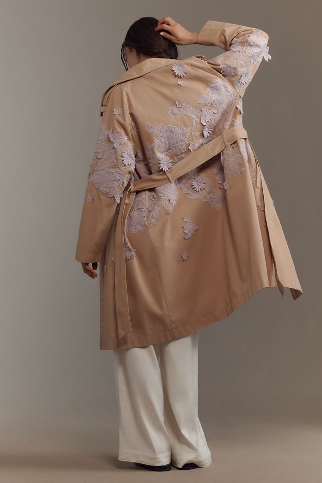 By Anthropologie Cutwork Trench Coat #2