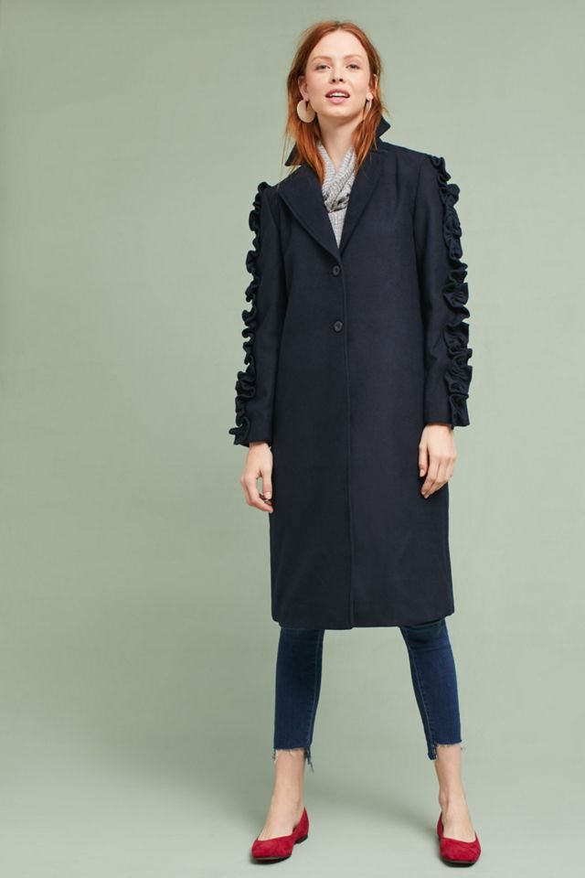 Ruffled Sleeve Coat #1