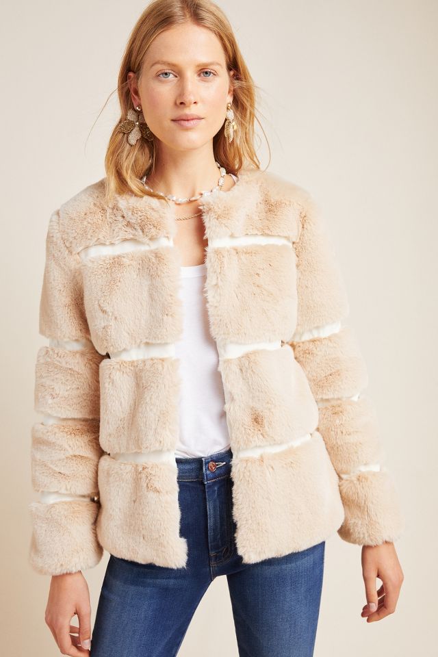 Anthropologie Women's Faux Fur Jacket