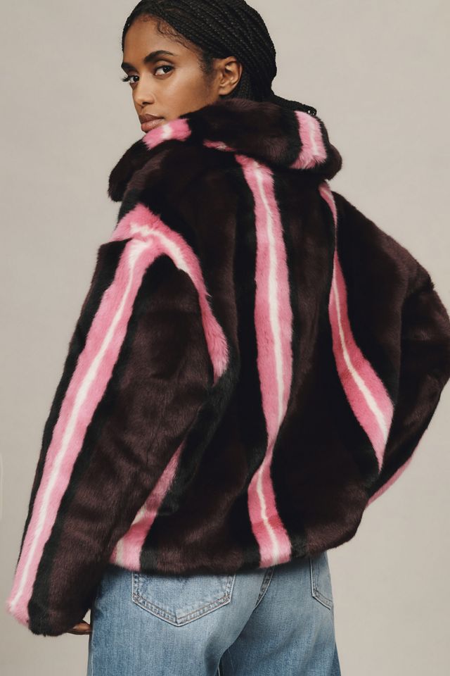 Jakke Traci Cropped Faux-Fur Coat #1