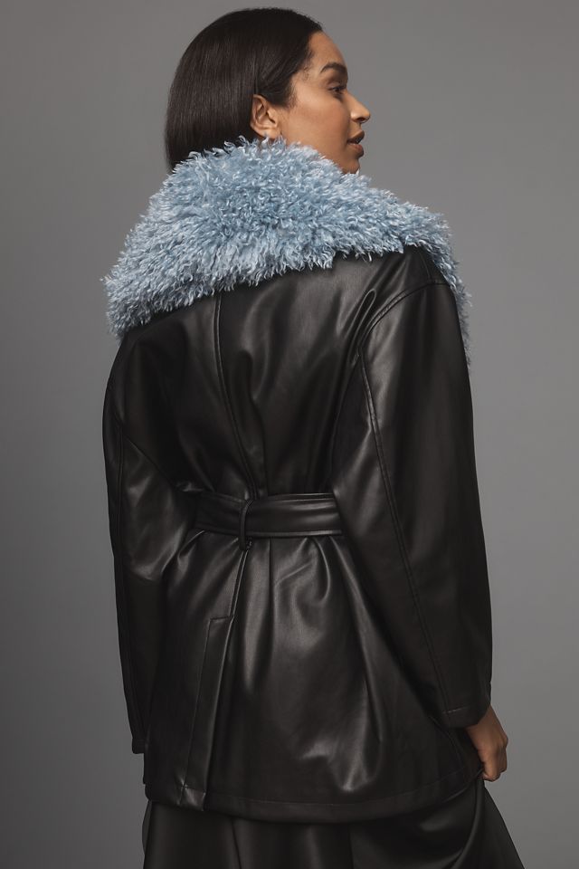 Jakke Agatha Faux-Leather Coat #1