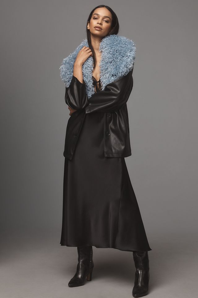Jakke Agatha Faux-Leather Coat #2