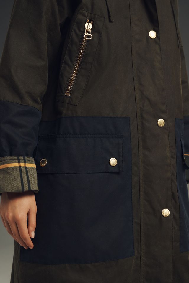 Barbour Carolyn Waxed Jacket #4