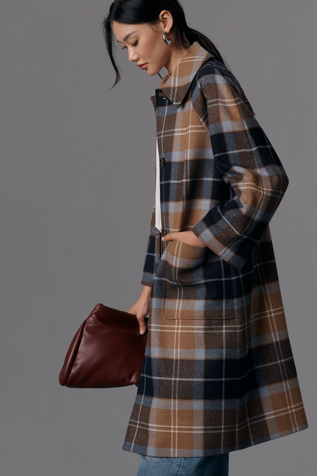 Barbour Kira Tartan Wool Car Coat #3