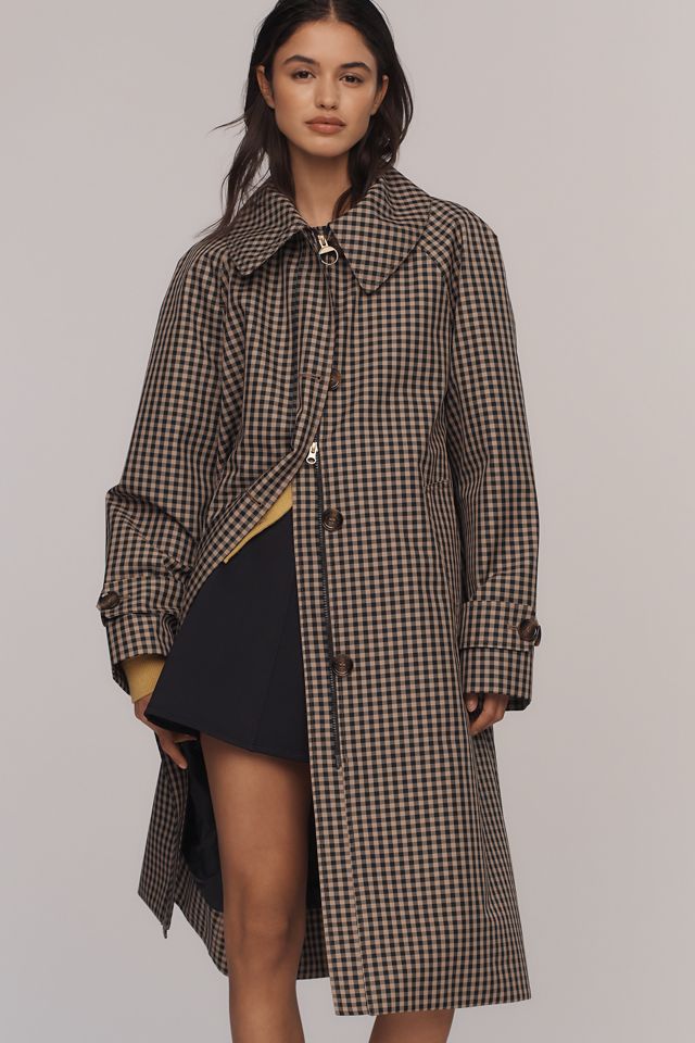 Barbour Nadine Checked Car Coat #3