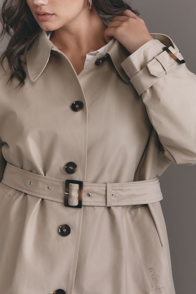 Barbour Plus Maia Showerproof Trench Coat | Anthropologie