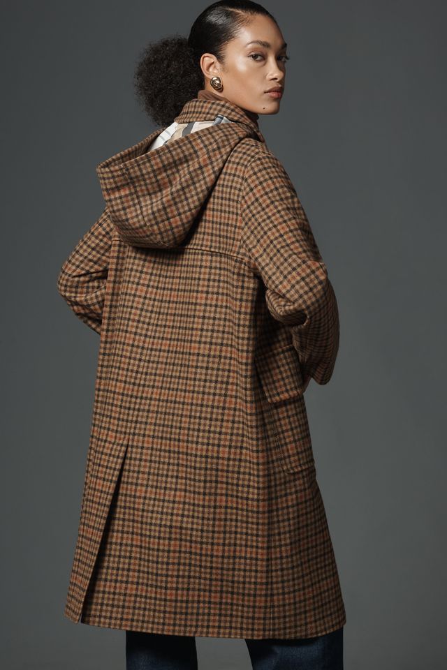 Barbour Melody Check Wool Duffle Coat #1