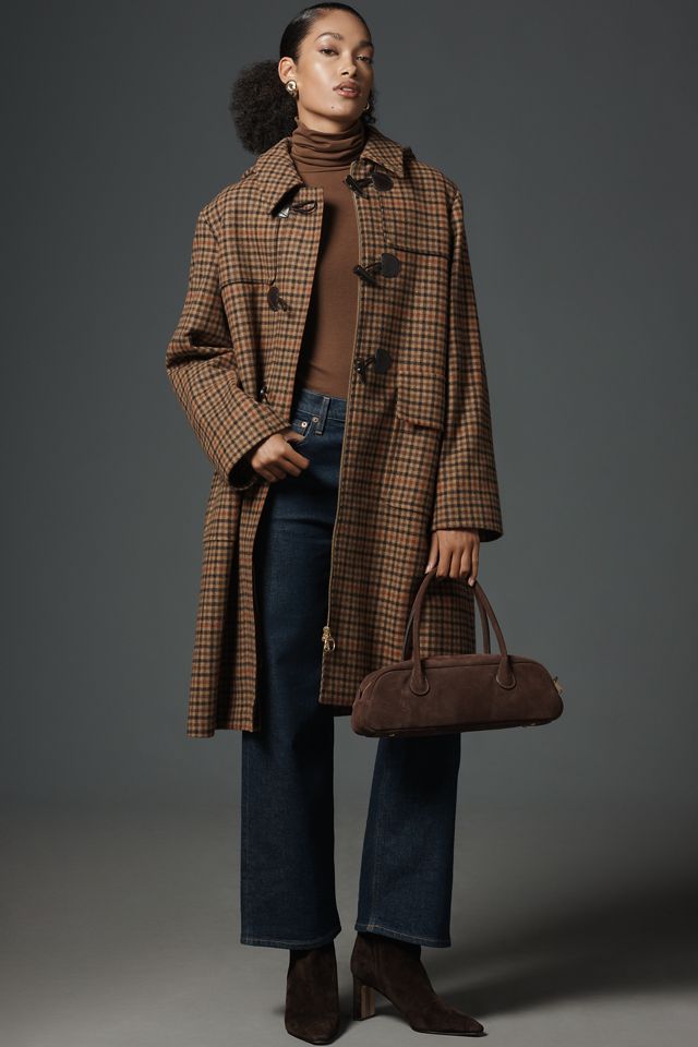 Barbour Melody Check Wool Duffle Coat #2