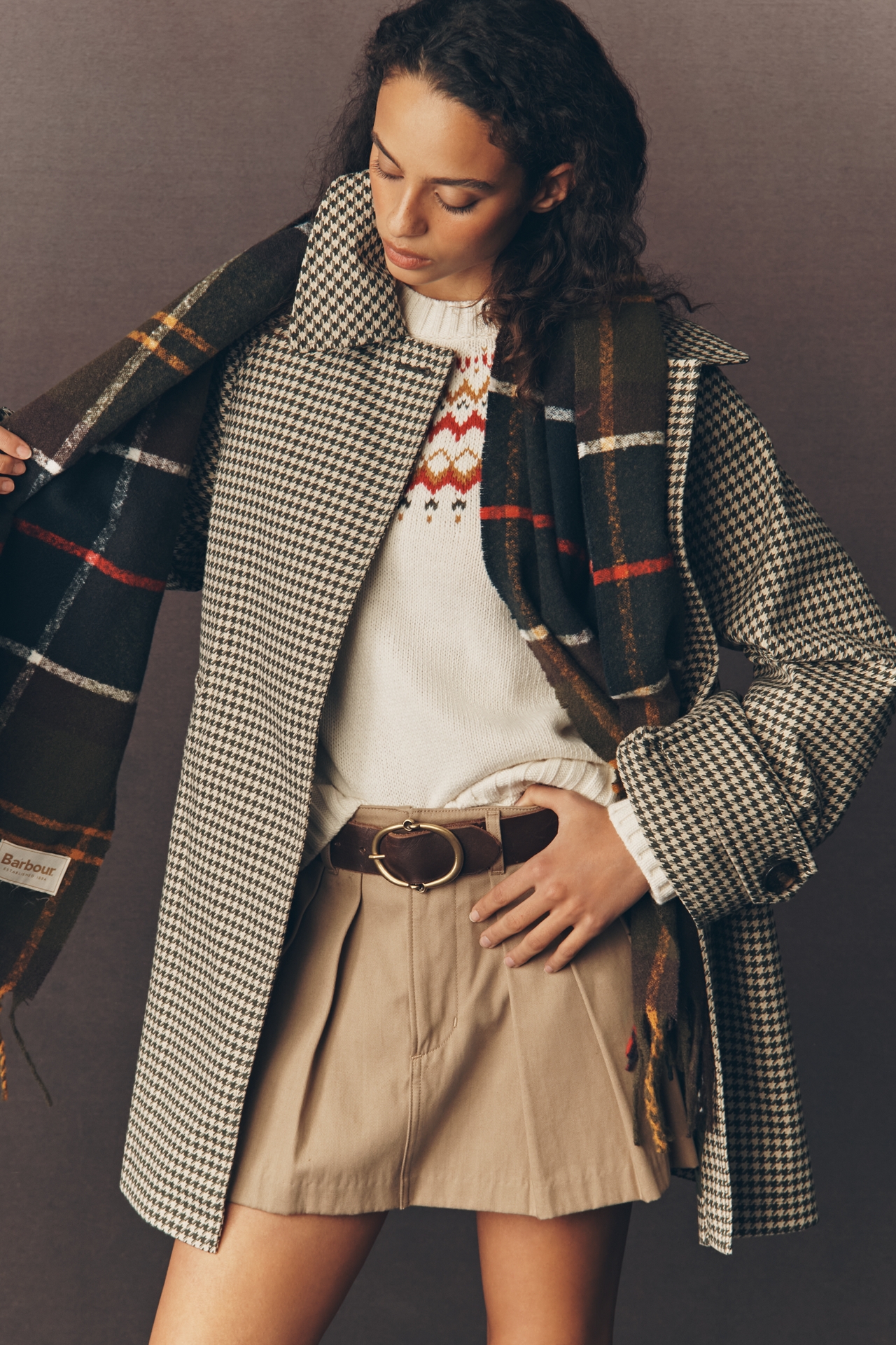 Barbour Kennedy Check Showerproof Jacket