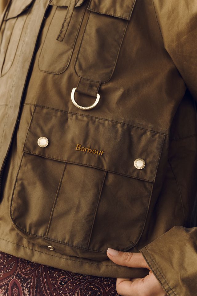 Barbour Liza Waxed Cotton Hooded Jacket | Anthropologie