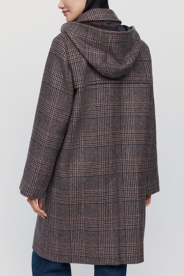Barbour Melody Check Wool Blend Coat #1