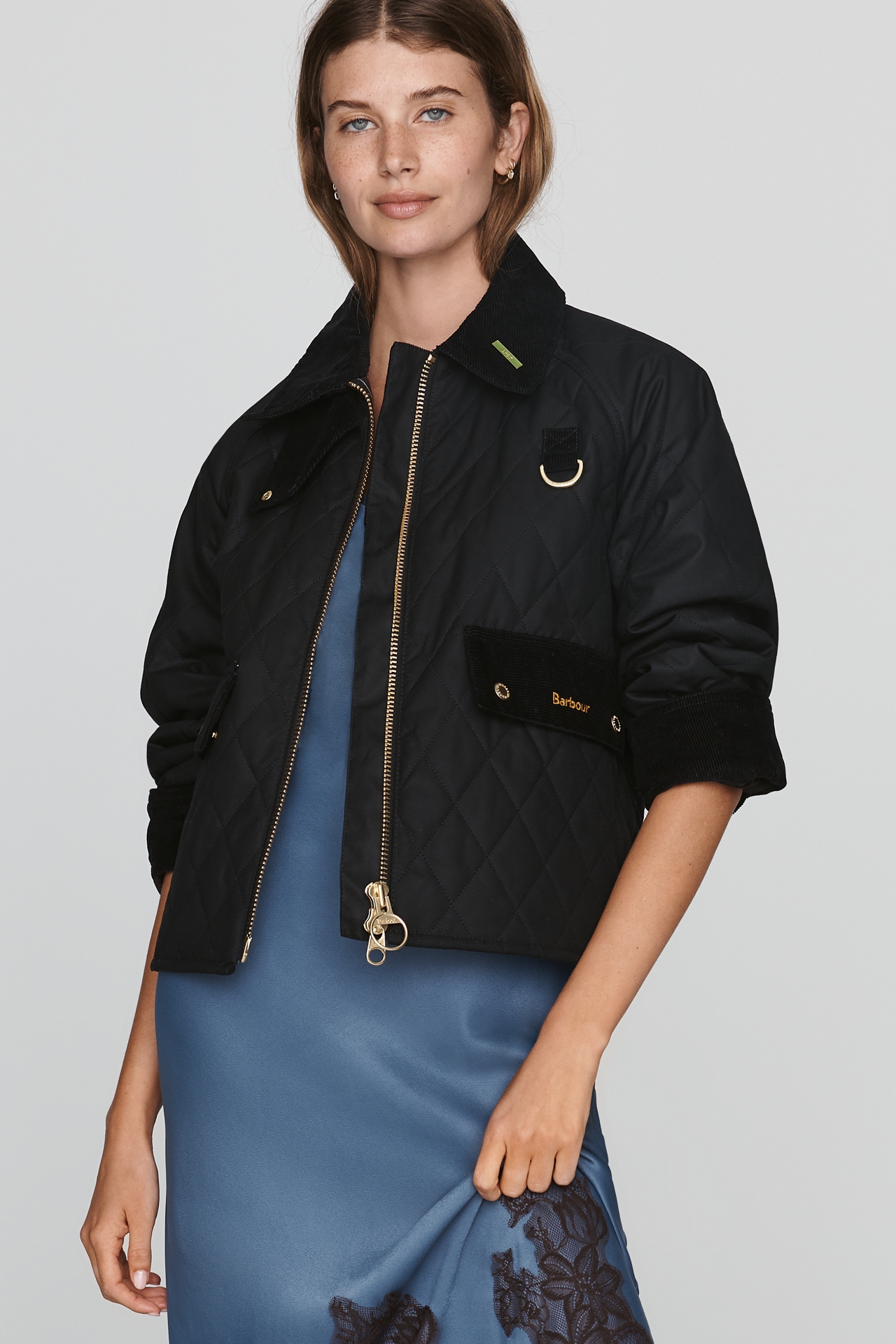 Barbour Quilted Waxed Utility Jacket