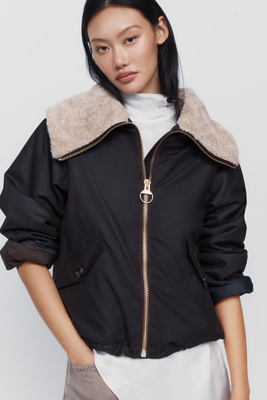 Barbour Mary 100% Cotton Wax Jacket by Anthropologie