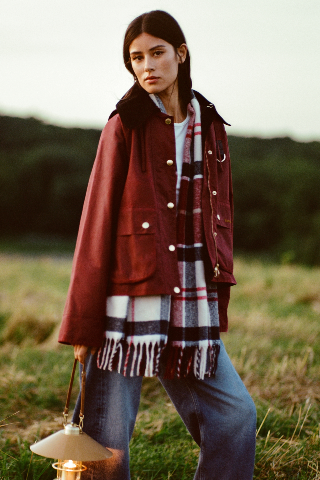 Barbour x Anthropologie Waxed Cotton Sullivan Jacket