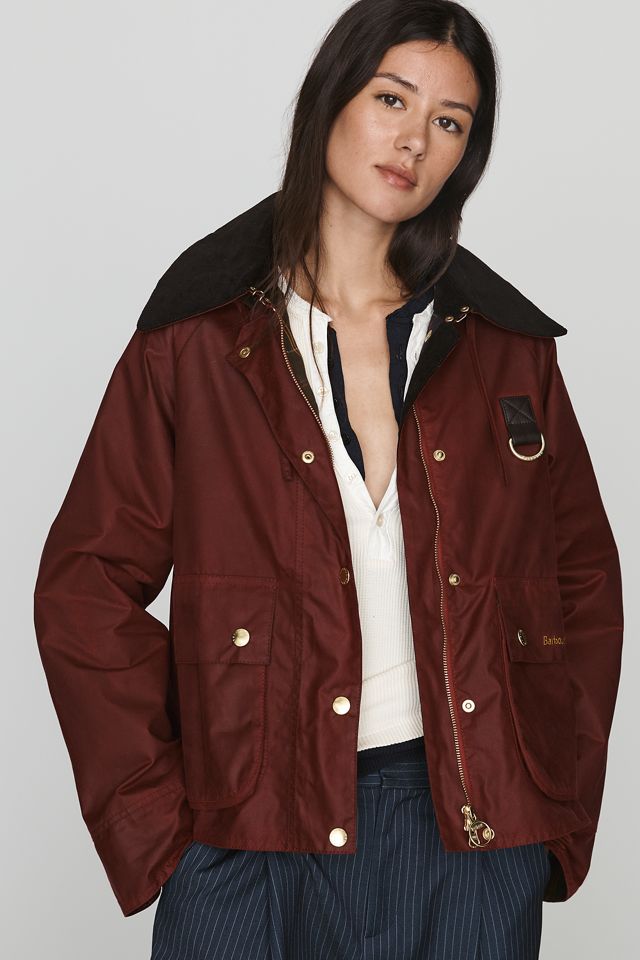 Barbour x Anthropologie Waxed Cotton Sullivan Jacket #1