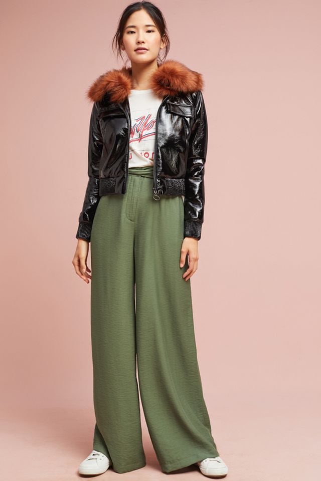 Vegan Leather Flight Jacket #4