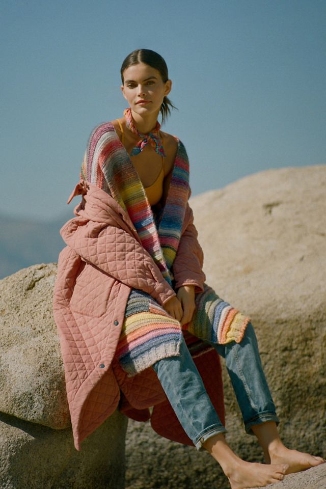 Rose Quilted Coat | Anthropologie