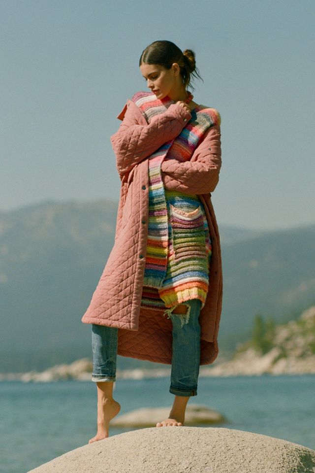 Anthropologie rose coat best sale