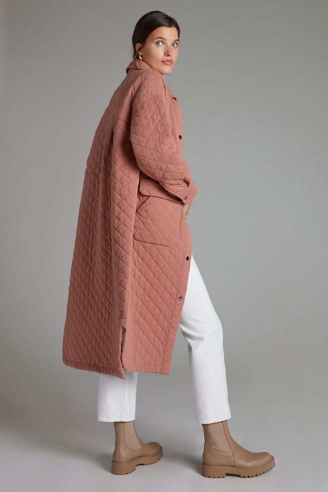 Anthropologie rose coat hotsell