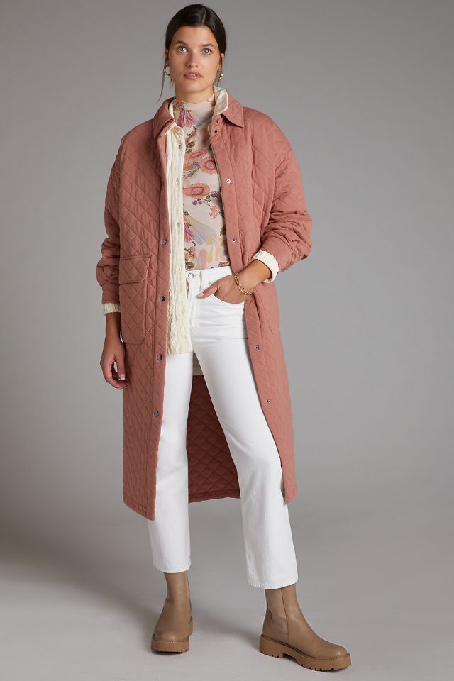 Anthropologie rose clearance coat