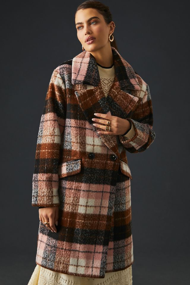 Bernardo Plaid Coat #2