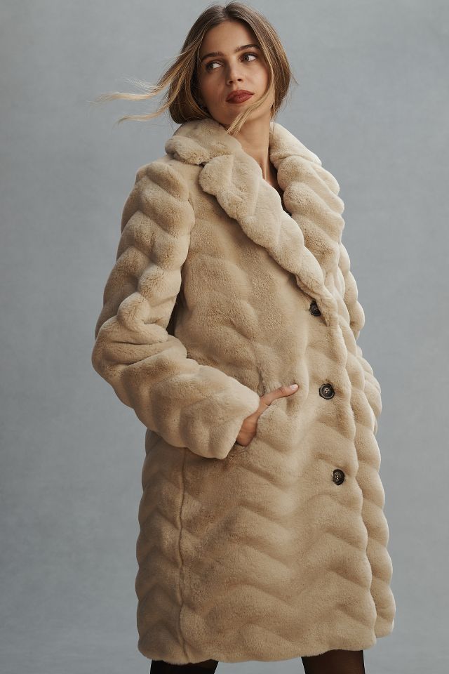 Bernardo faux 2025 fur coat