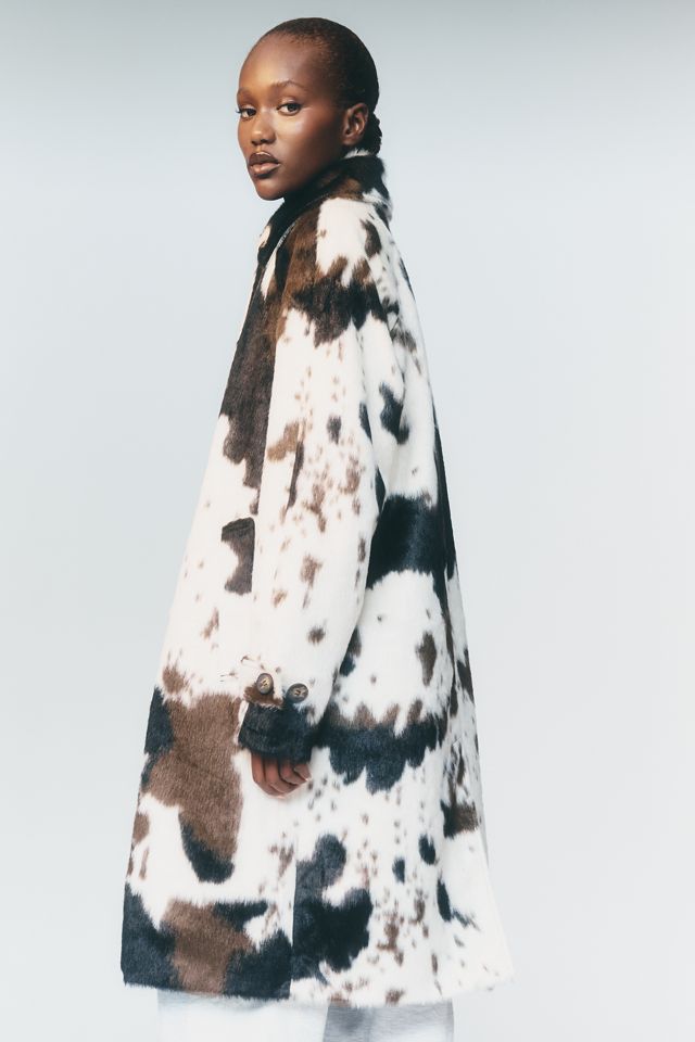 Bernardo Animal Print Faux Fur Coat #5
