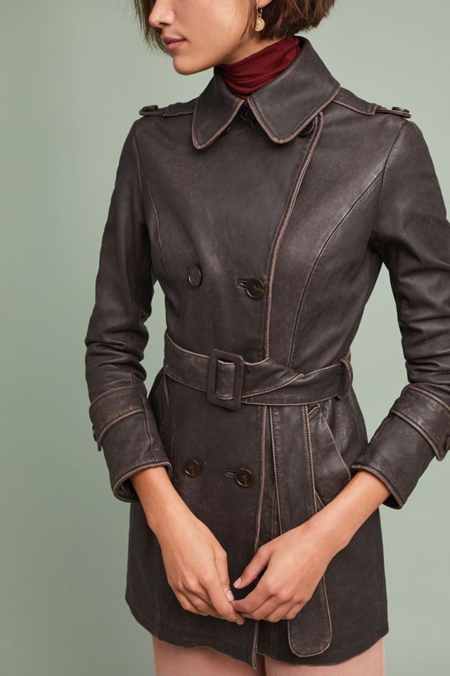 Leather Trench Coat #1