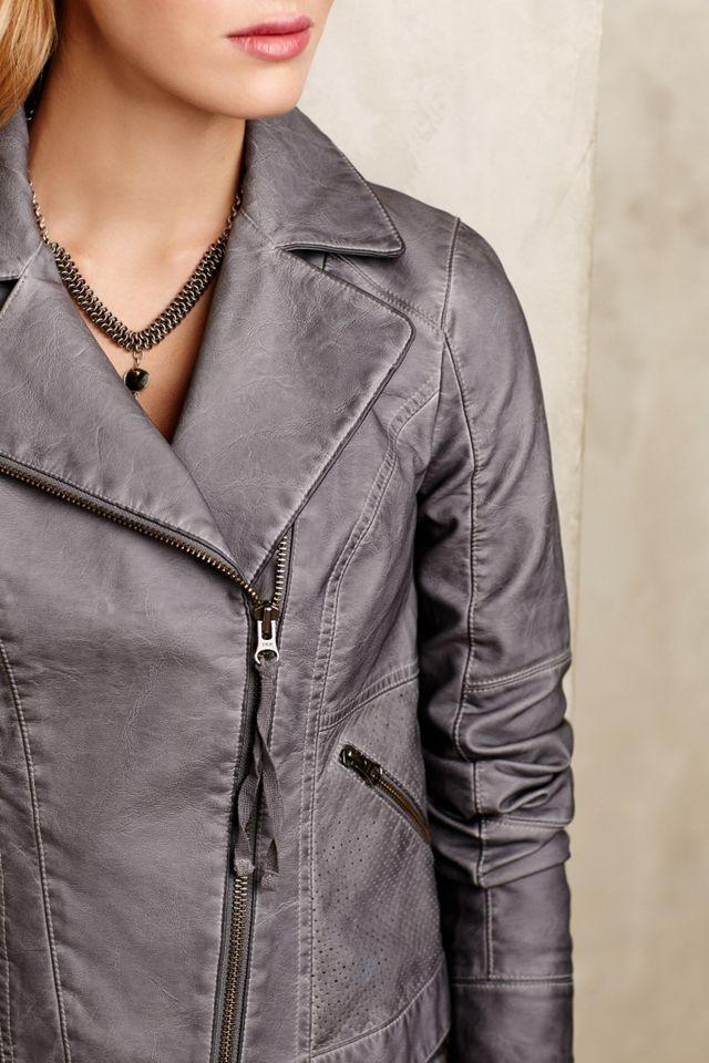 Perfed Vegan Leather Moto Jacket #2