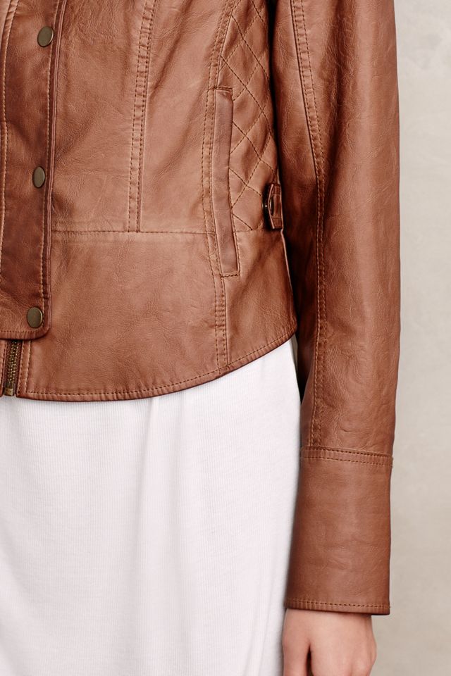 Vegan Leather Bomber #3