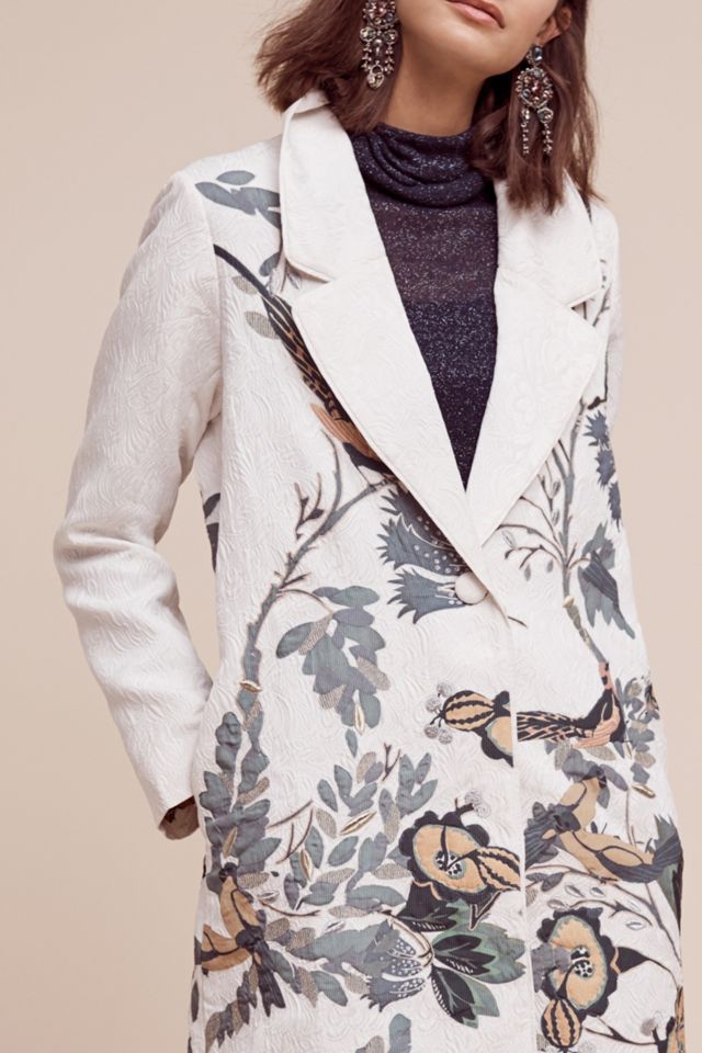 Embroidered Foliage Coat #4