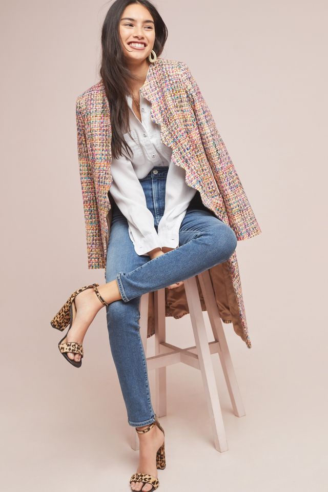 Anthropologie hot sale tweed jacket