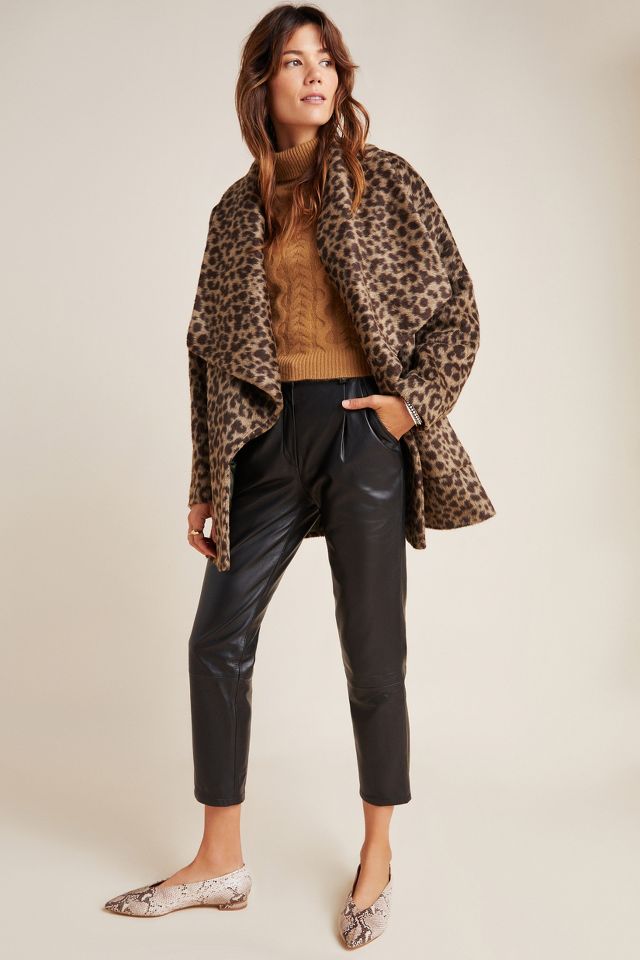 Anthropologie shop leopard coat